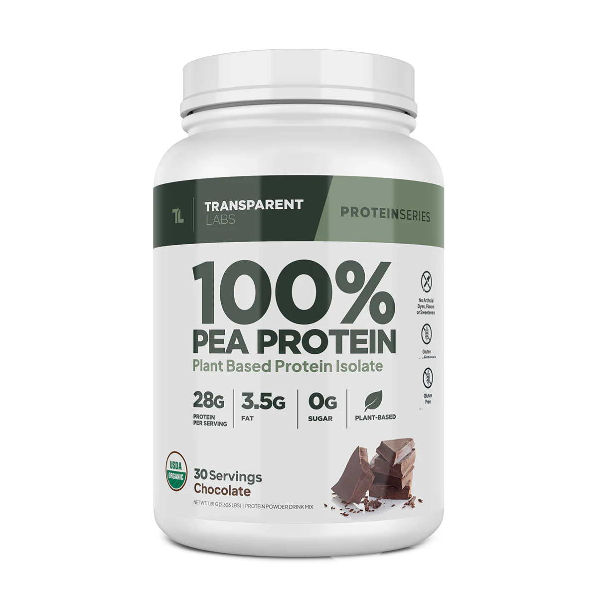 100% Pea Protein Isolate -30 Servings